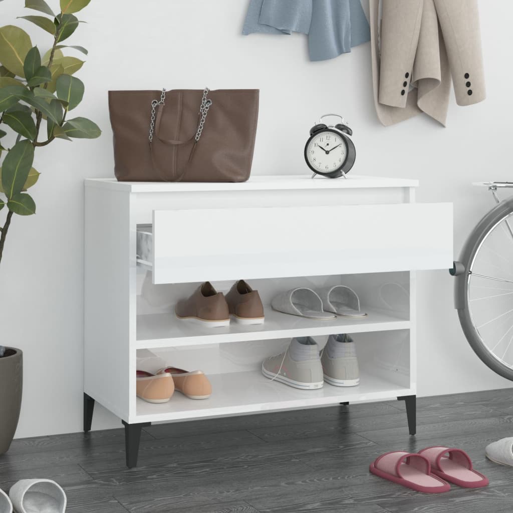 White plywood shoe shoe cabinet 70x36x60 cm