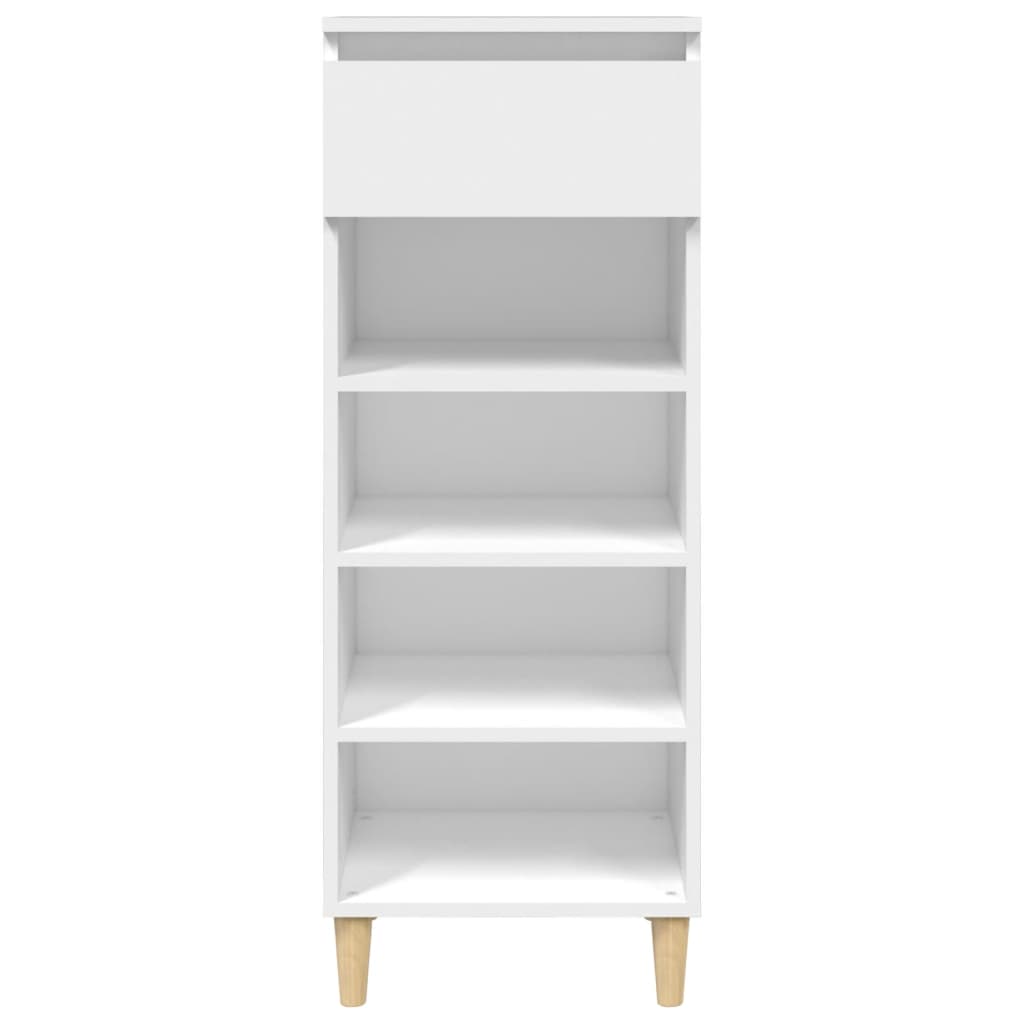 Mueble zapatero madera blanco 40x36x105 cm - Vetonek