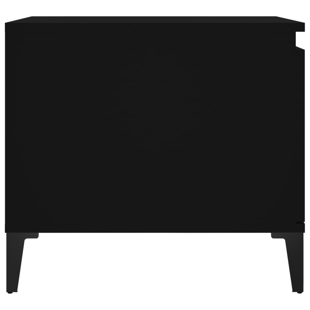 Mesa de centro madera contrachapada negro 100x50x45 cm vidaXL