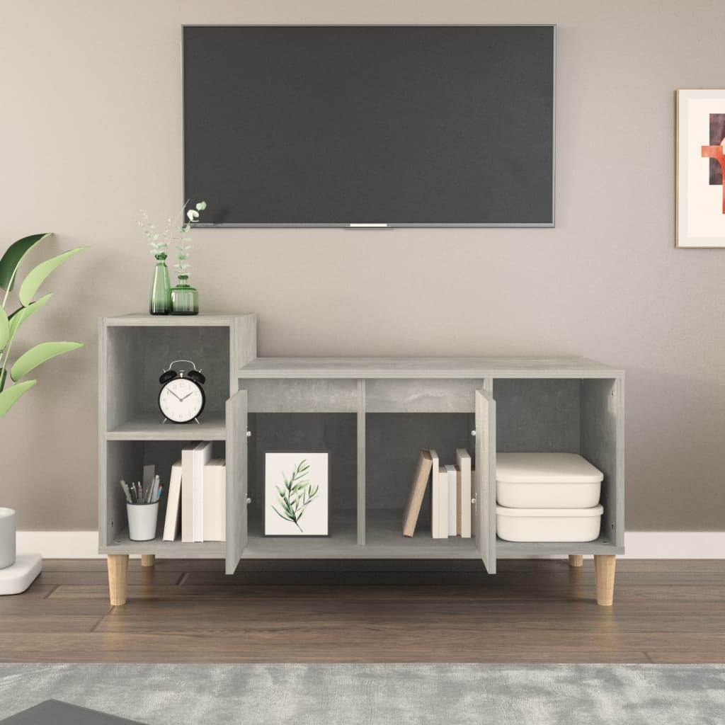 Mobili TV Legno grigio 100x35x55 cm