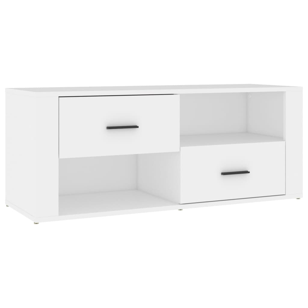 Mueble para TV madera contrachapada blanco 100x35x40 cm vidaXL