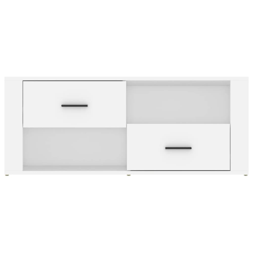 Mueble para TV madera contrachapada blanco 100x35x40 cm vidaXL