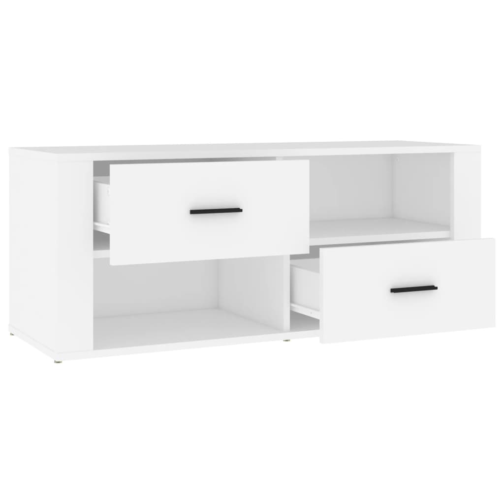 Mueble para TV madera contrachapada blanco 100x35x40 cm vidaXL