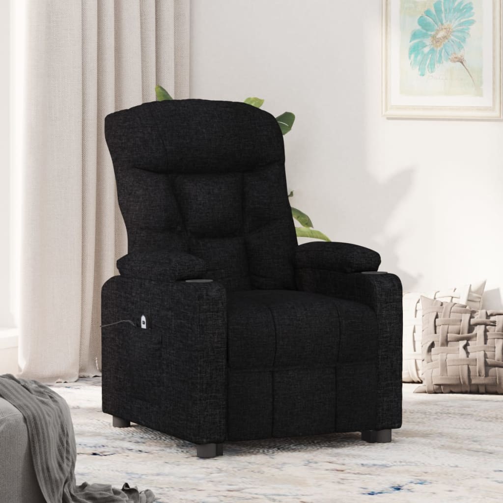 Vetonek Sillón elevable tela negro