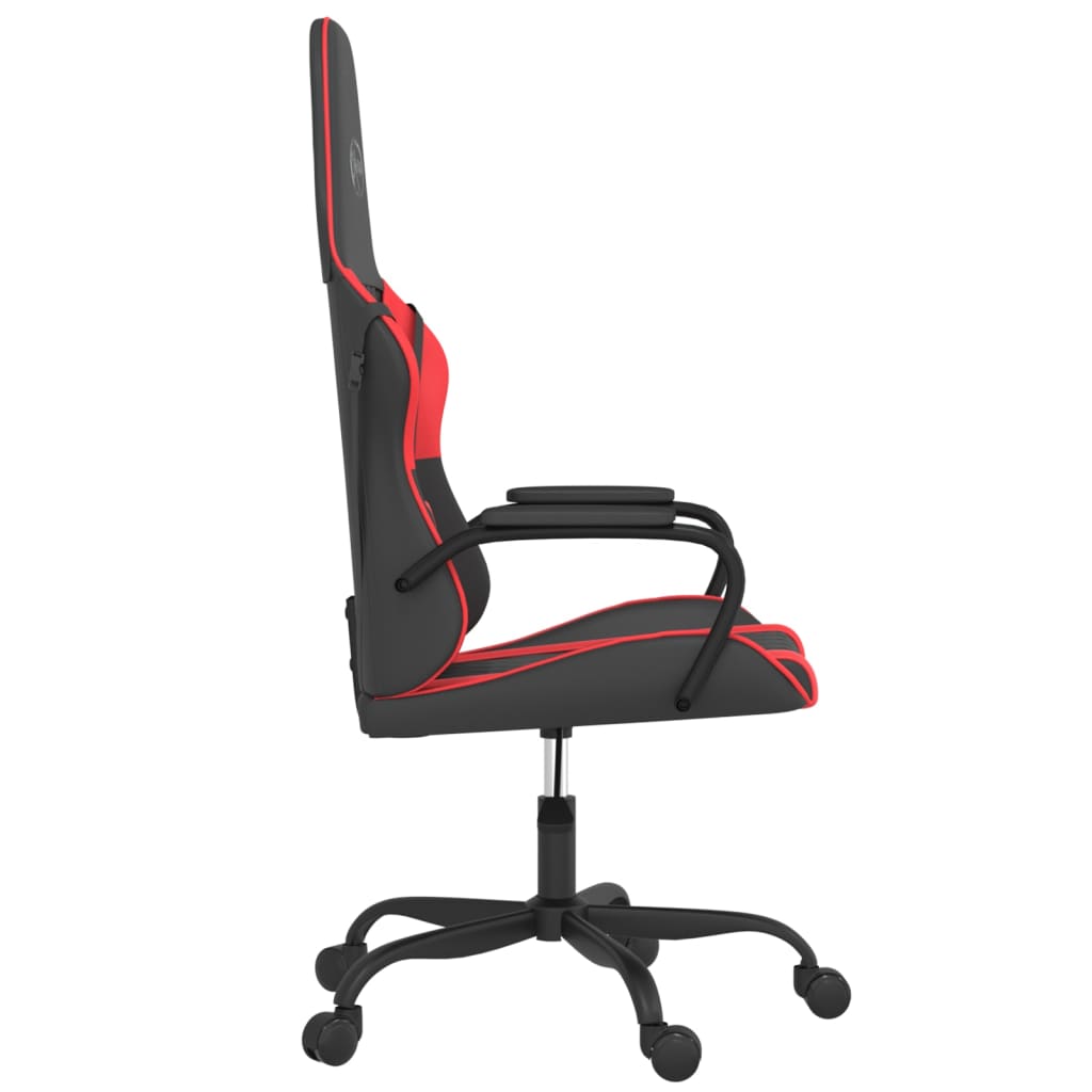 Silla gaming cuero sintético negro y rojo vidaXL