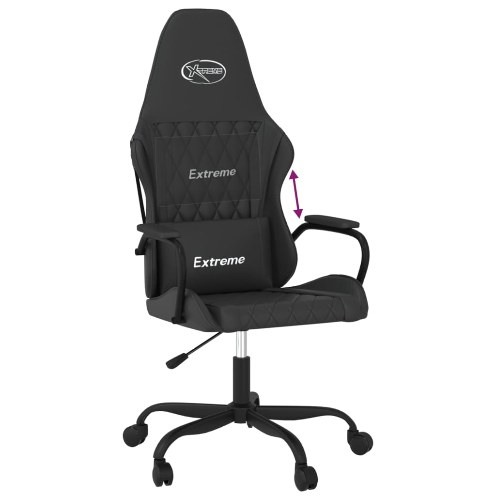 Silla gaming cuero sintético negro vidaXL