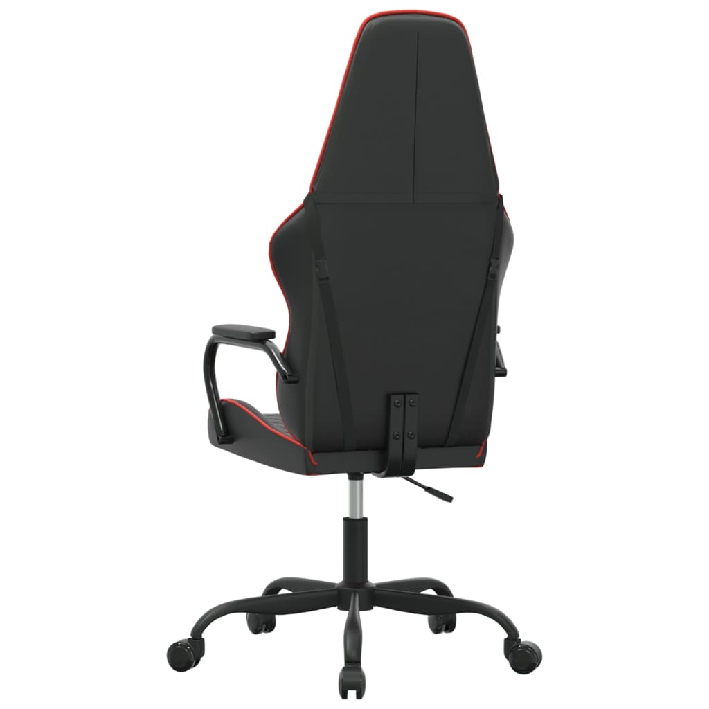 Silla gaming cuero sintético negro y rojo vidaXL