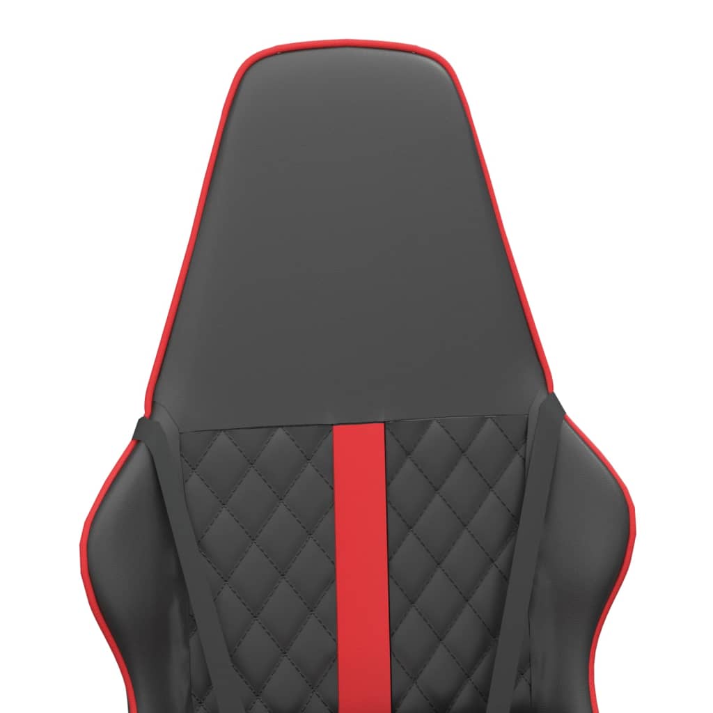 Silla gaming cuero sintético negro y rojo vidaXL