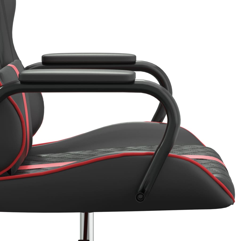 Silla gaming cuero sintético negro y rojo vidaXL