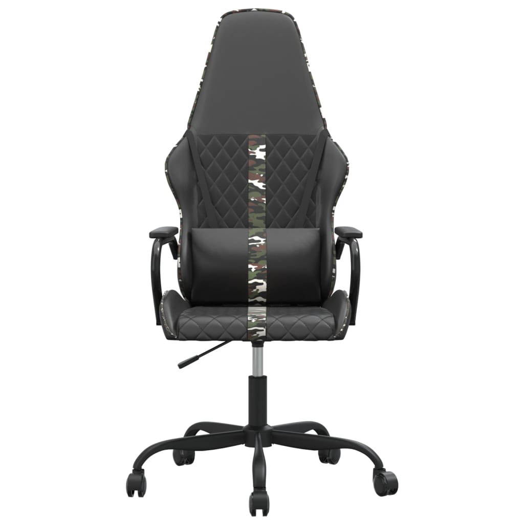 Silla gaming cuero sintético negro y camuflaje - Vetonek