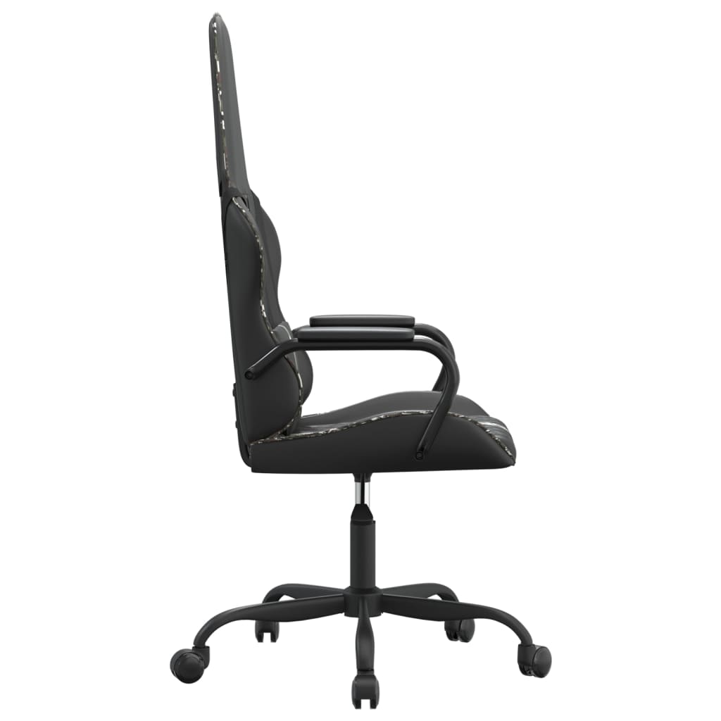 Silla gaming cuero sintético negro y camuflaje vidaXL