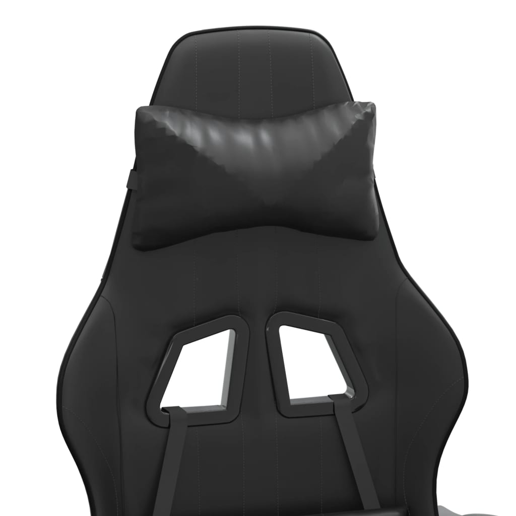 Silla gaming cuero sintético negro vidaXL