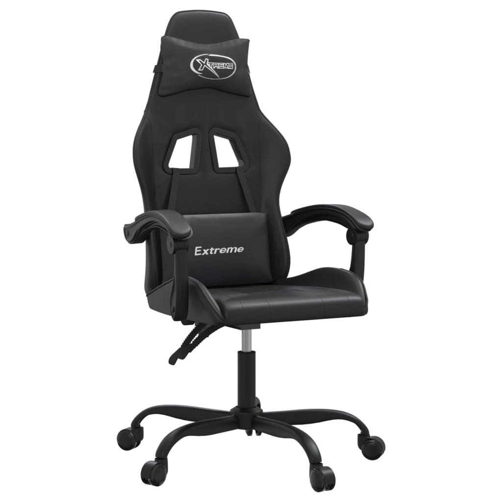 Silla gaming cuero sintético negro vidaXL