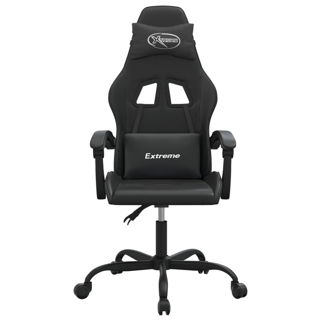 Silla gaming cuero sintético negro vidaXL