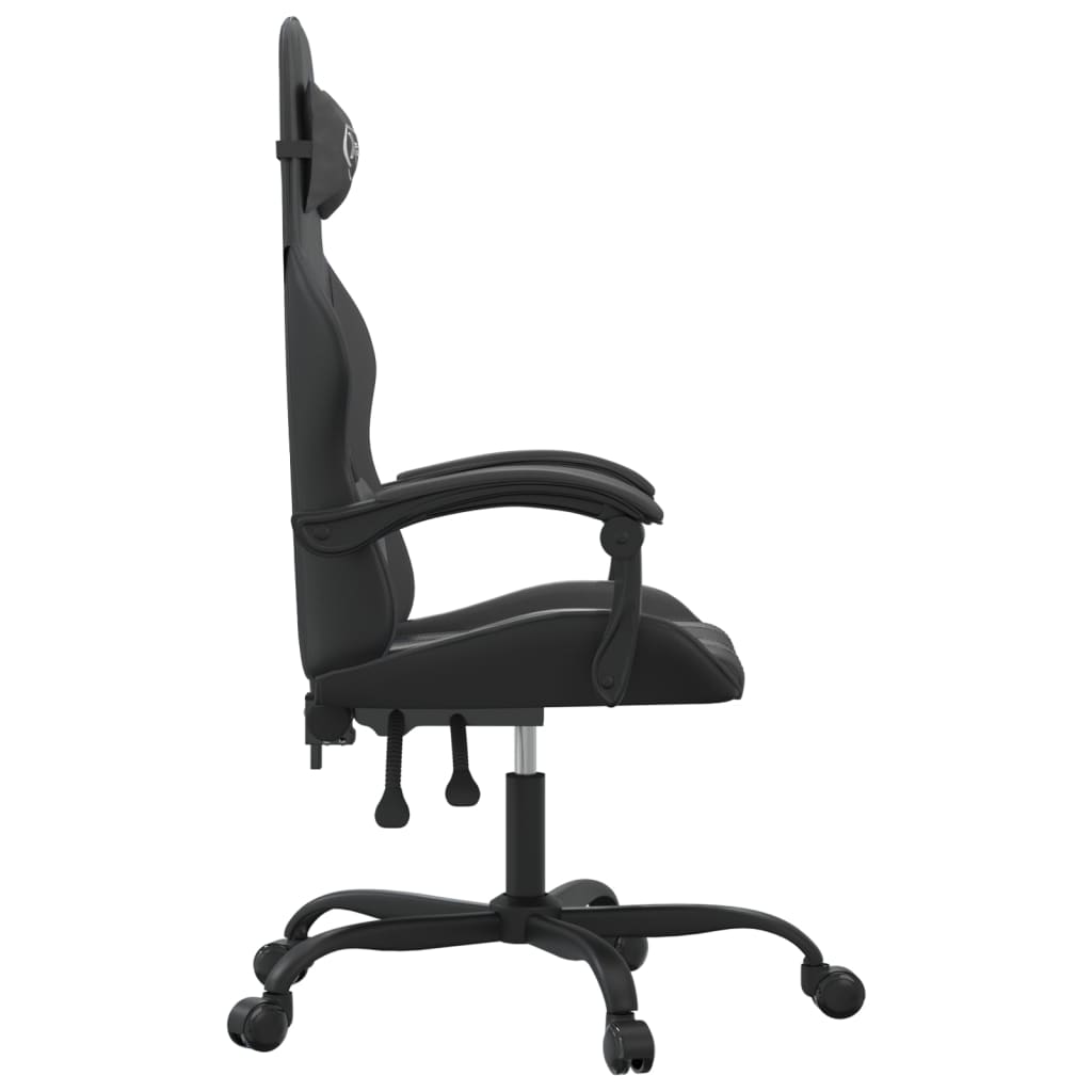 Silla gaming cuero sintético negro vidaXL