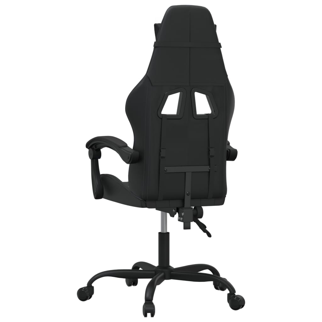 Silla gaming cuero sintético negro vidaXL