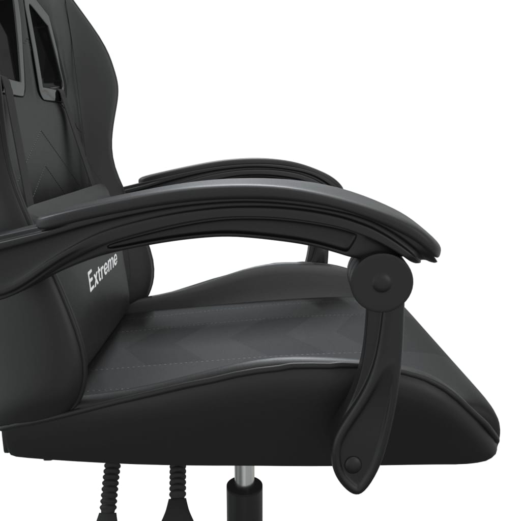 Silla gaming cuero sintético negro vidaXL