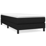 Vetonek Estructura de cama sin colchón tela negro 90x190 cm