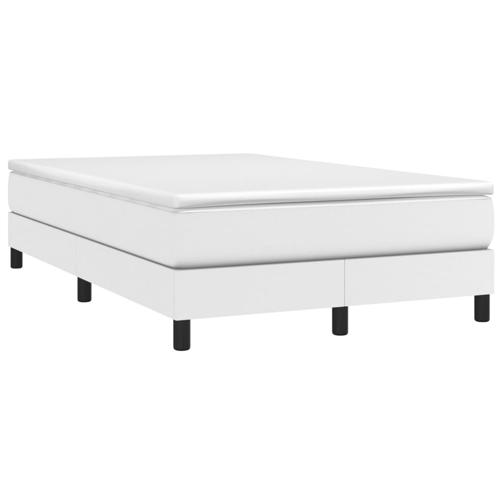 Estructura de cama sin colchón cuero sintético blanco 120x200cm - Vetonek