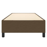 Estructura de cama sin colchón tela marrón oscuro 90x190 cm v4869 - Vetonek