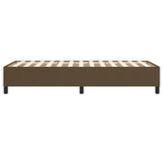 Estructura de cama sin colchón tela marrón oscuro 90x190 cm v4869 - Vetonek