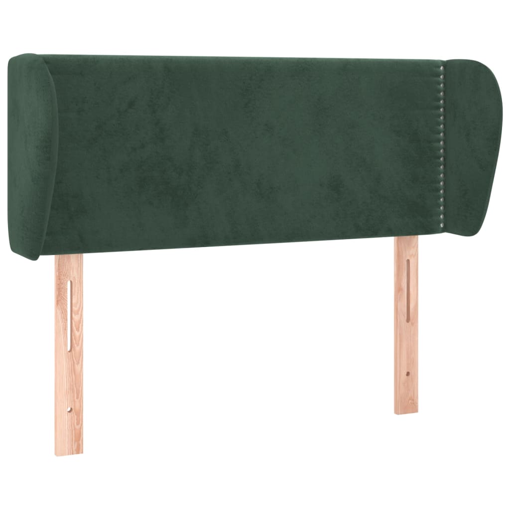 Cabecero de terciopelo verde oscuro 93x23x78/88 cm V9078 Vetonek