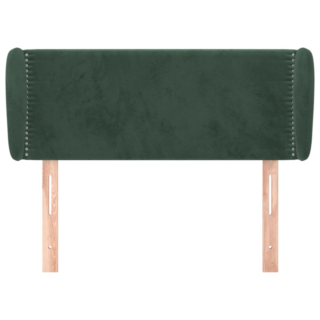 Cabecero de terciopelo verde oscuro 93x23x78/88 cm V9078 Vetonek
