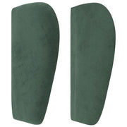 Cabecero de terciopelo verde oscuro 93x23x78/88 cm V9078 Vetonek