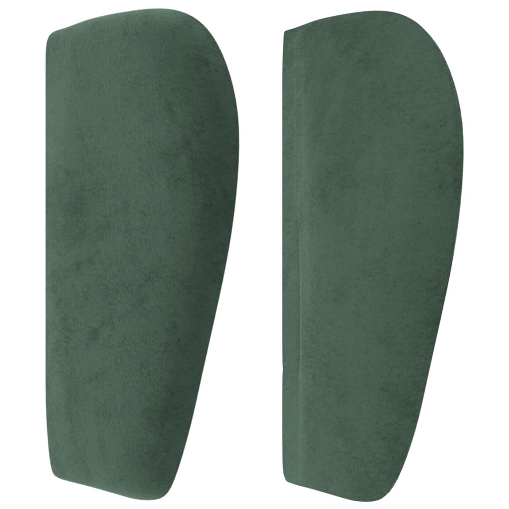 Cabecero de terciopelo verde oscuro 93x23x78/88 cm V9078 Vetonek