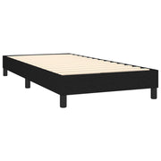 Cama box spring con colchón tela negro 80x200 cm V7609 Vetonek