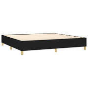 Cama box spring con colchón tela negro 200x200 cm V9526 Vetonek