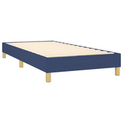 Cama box spring com colchão de tecido azul 80x200 cm V4793 Vetonek