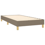 Cama box spring com colchão de tecido cinza taupe 90x200 cm V4939 Vetonek