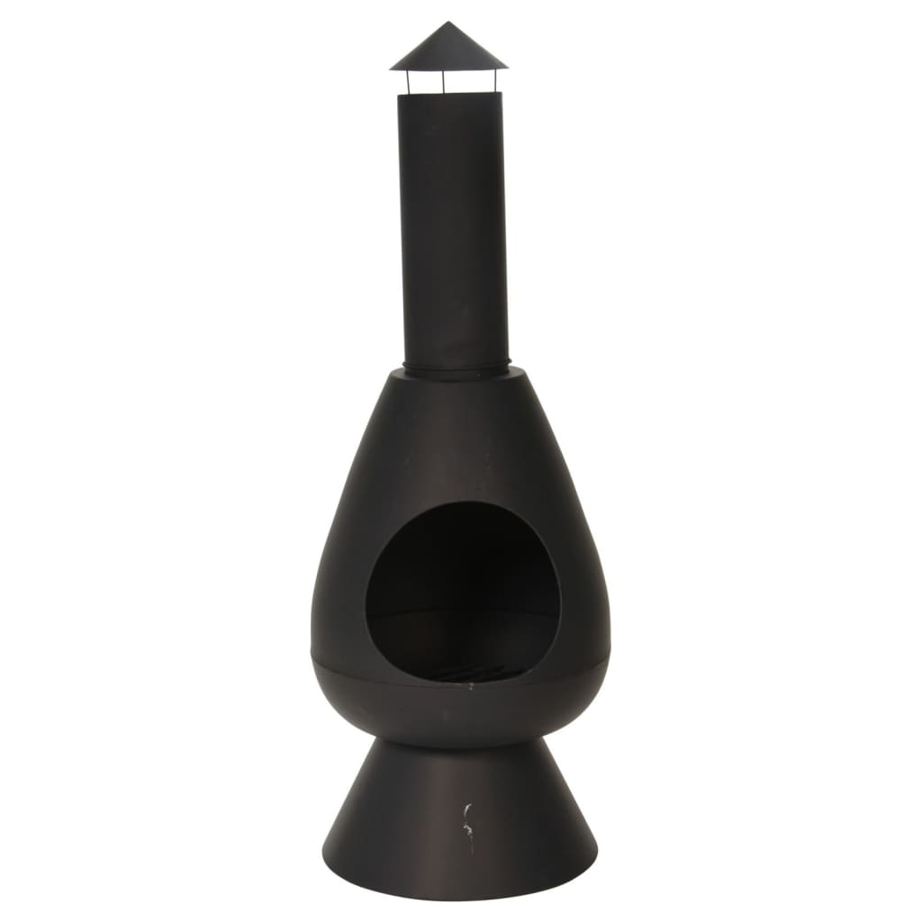 ProGarden Chimenea con tubo Ambient negro 110 cm