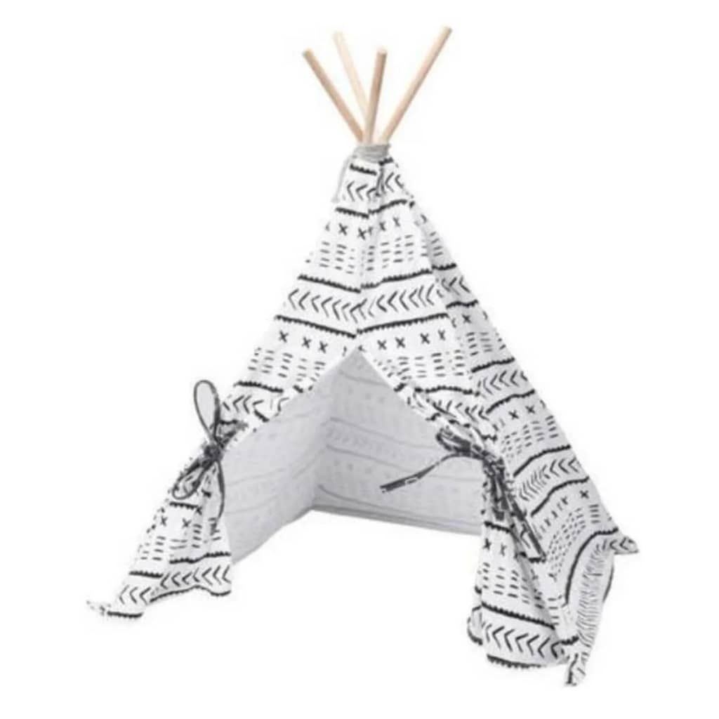 Pets Collection Carpa para mascotas Tipi lona 56x56x74 cm