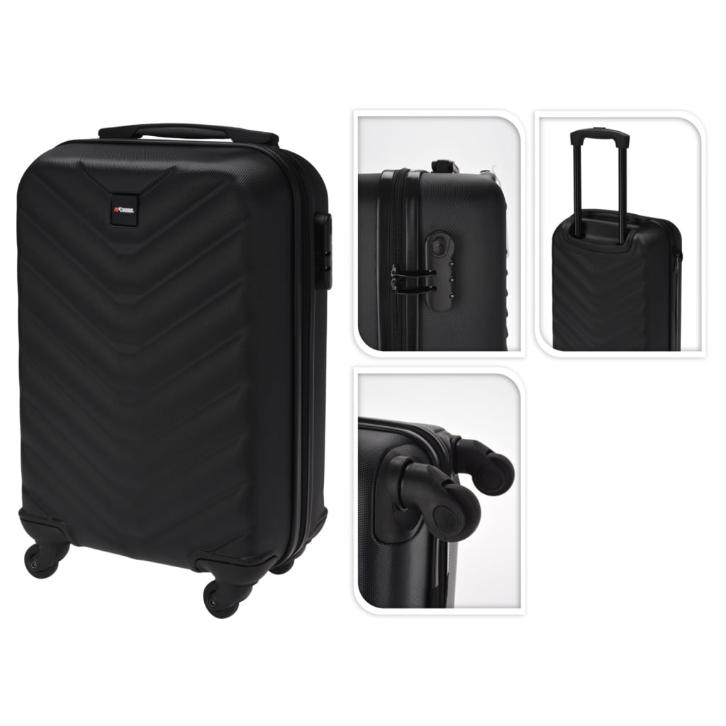 ProWorld Maleta con diseño de rombo negra 28 L