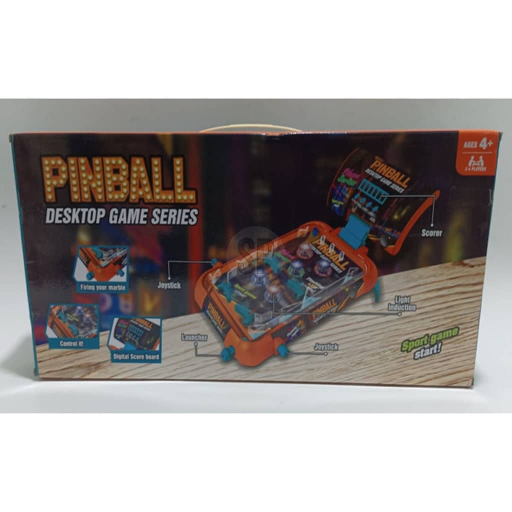 Tender Toys Juego de pinball de sobremesa naranja 53x26x5 cm