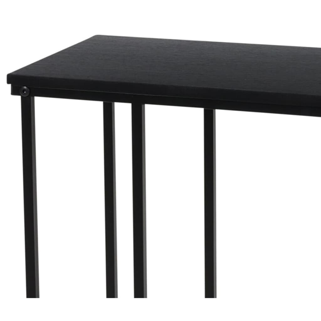 H&S Collection Mesa auxiliar con superficie de MDF negro vidaXL