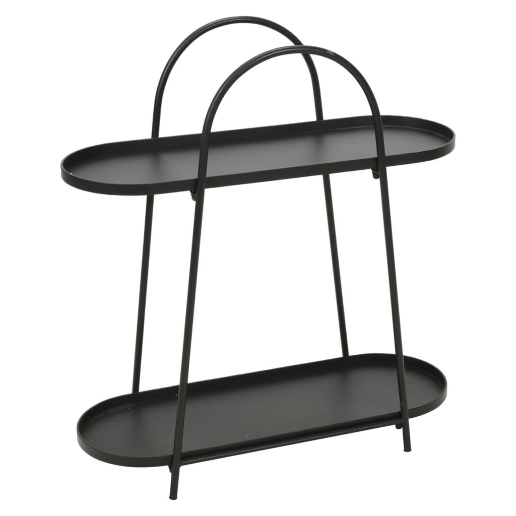 ProGarden Soporte para plantas negro mate 70x25x76 cm