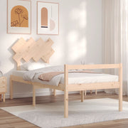 Cama para idosos com cabeceira de madeira maciça V6813 Vetonek