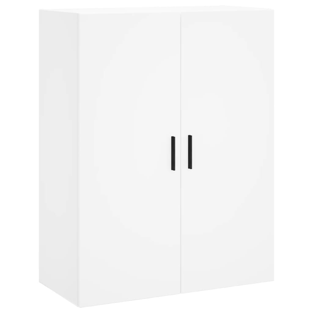 Aparador alto madera contrachapada blanco 69,5x34x180 cm V9401 Vetonek