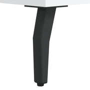 Aparador alto madera contrachapada blanco 69,5x34x180 cm V9401 Vetonek