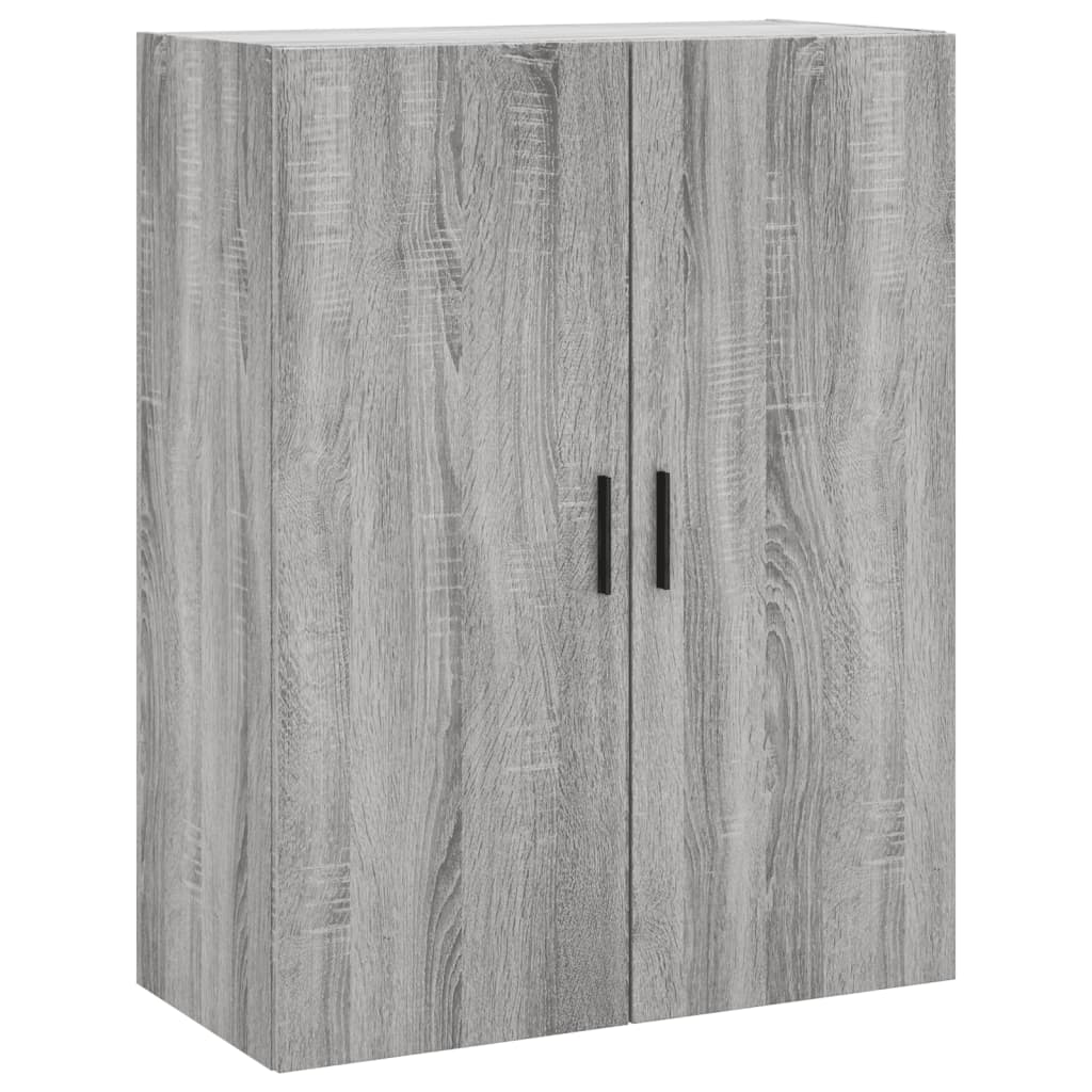 Aparador alto madera contrachapada gris sonoma 69,5x34x180 cm V1145 Vetonek