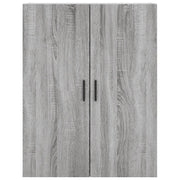 Aparador alto madera contrachapada gris sonoma 69,5x34x180 cm V1145 Vetonek