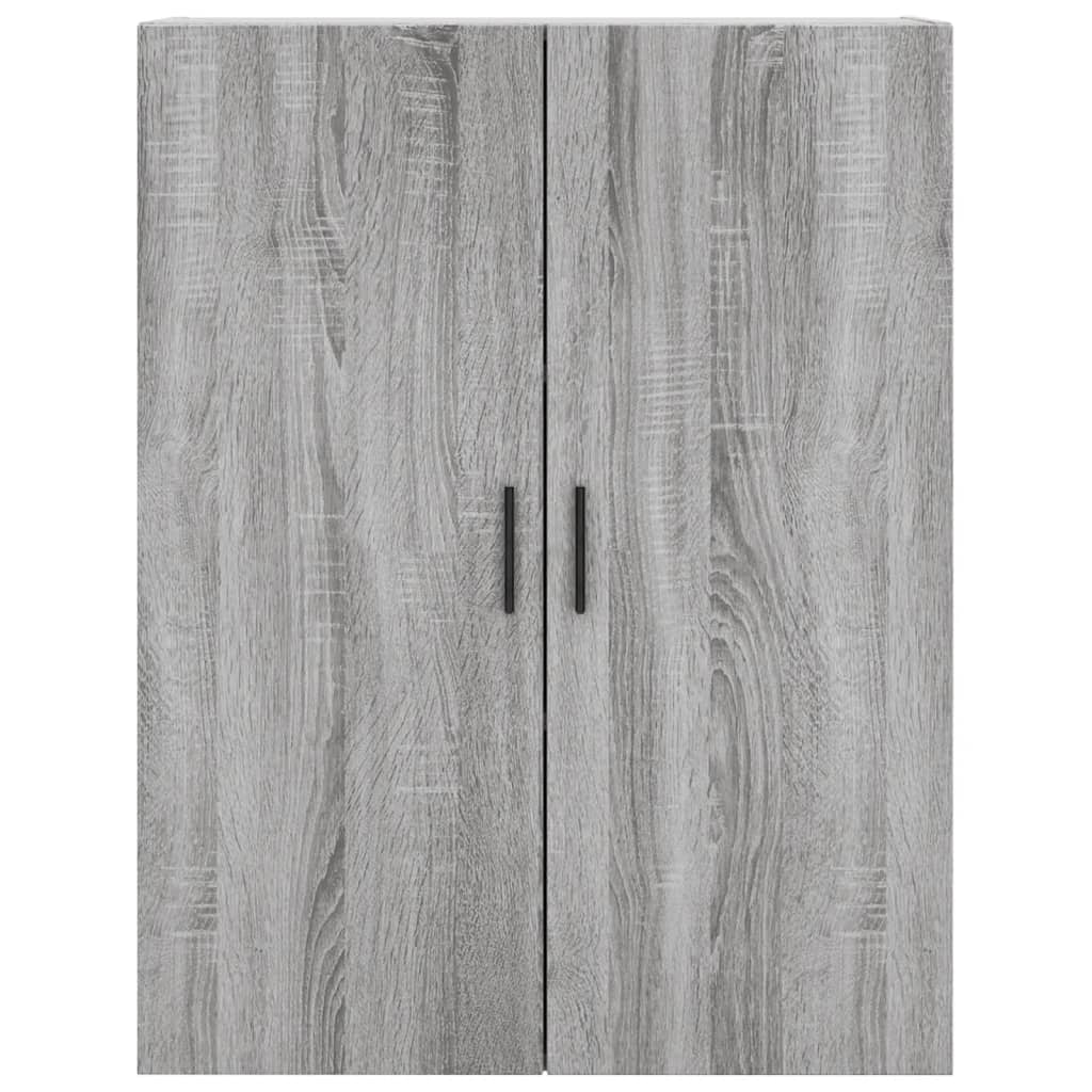 Aparador alto madera contrachapada gris sonoma 69,5x34x180 cm V1145 Vetonek