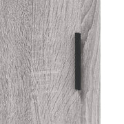 Aparador alto madera contrachapada gris sonoma 69,5x34x180 cm V1145 Vetonek