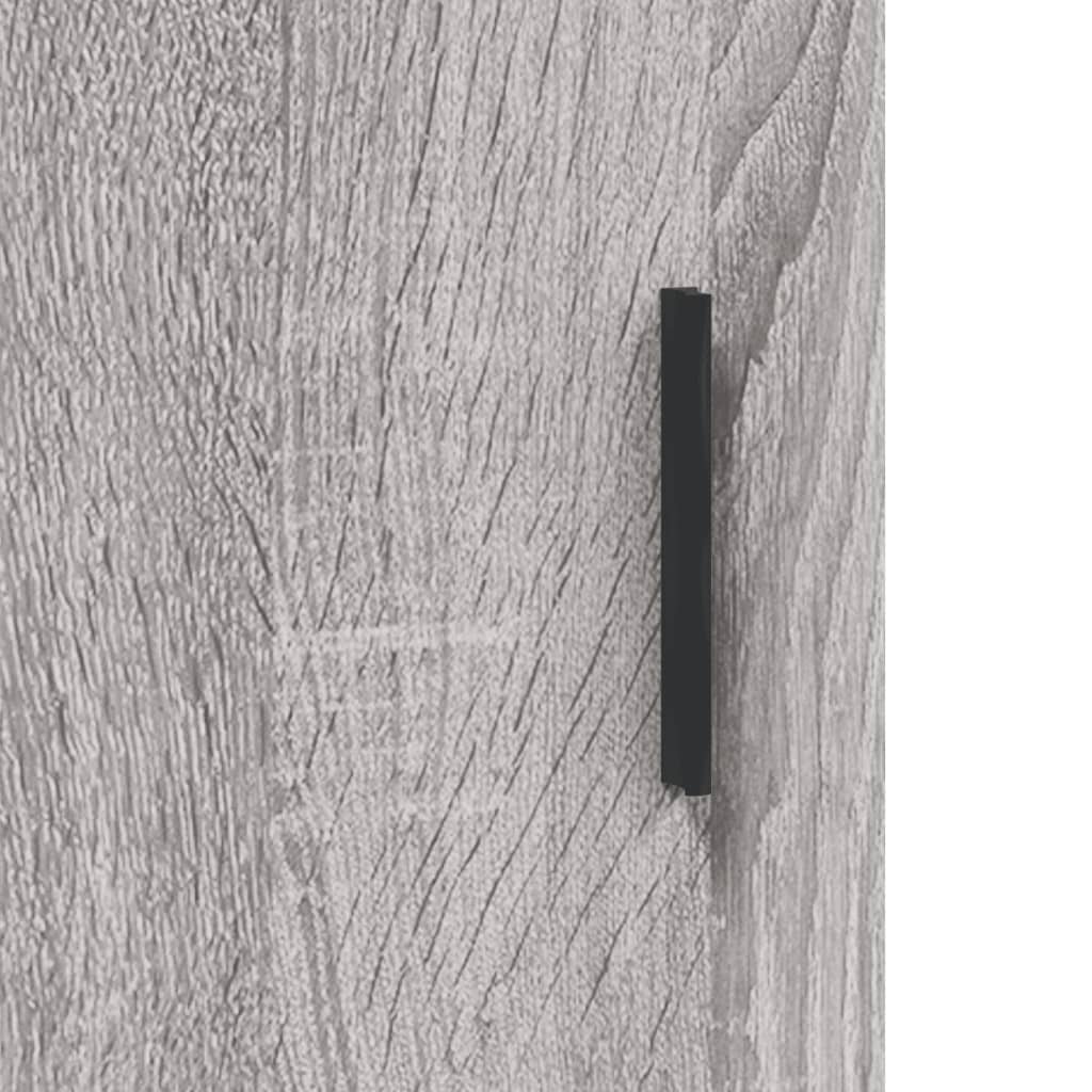 Aparador alto madera contrachapada gris sonoma 69,5x34x180 cm V1145 Vetonek