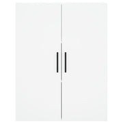 Aparador alto madera contrachapada blanco 69,5x34x180 cm V1169 Vetonek