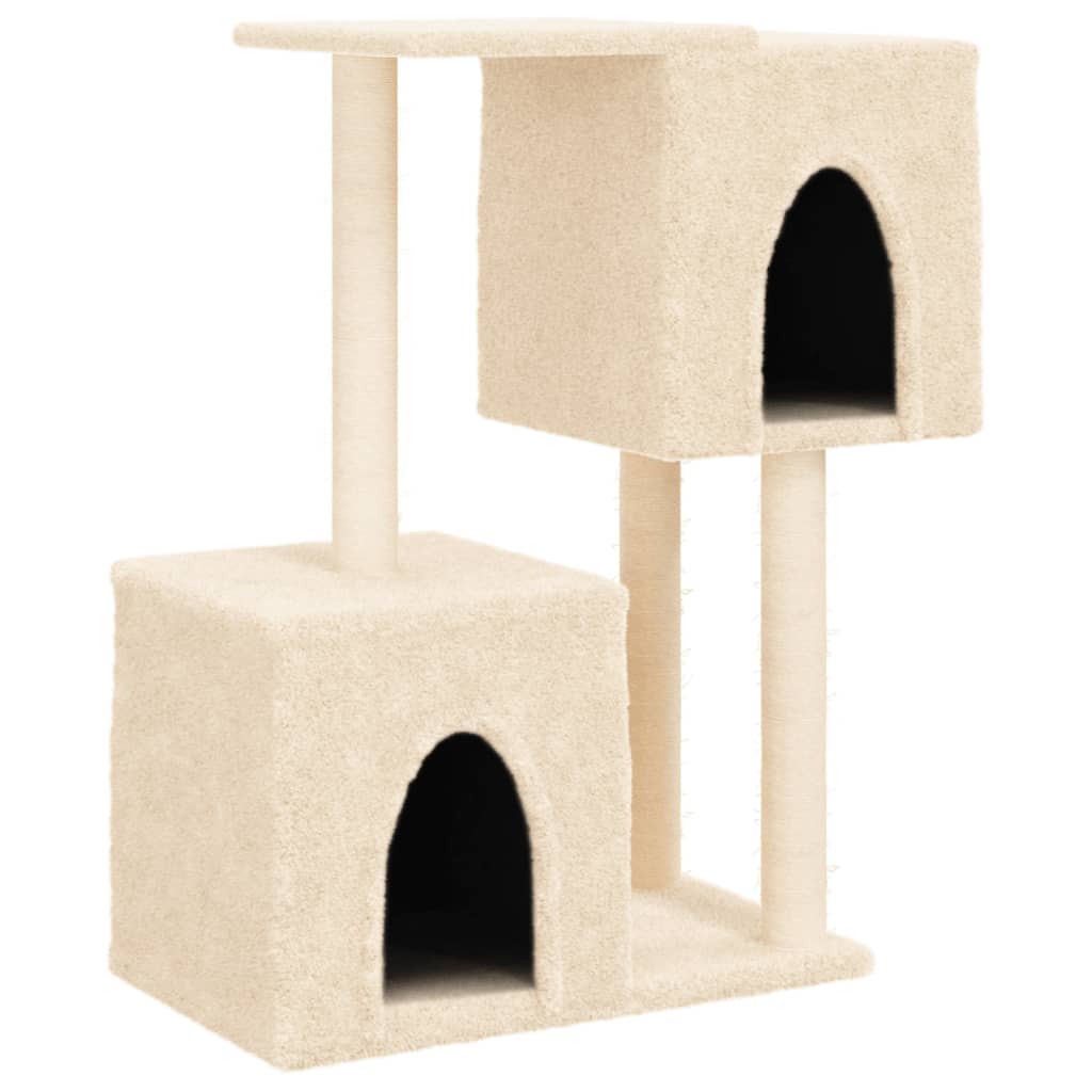 Gatos com creme de sisal posta 86 cm