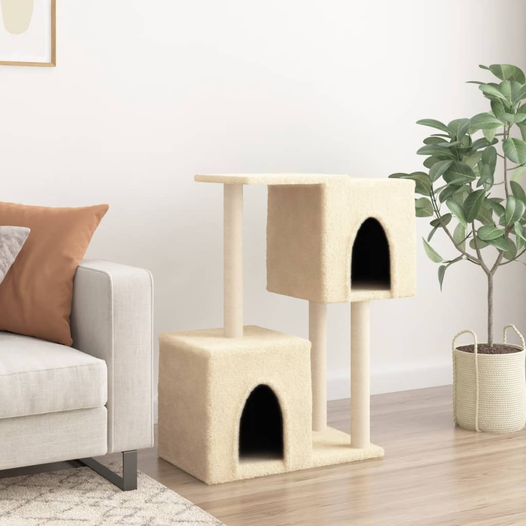 Cats with SISAL CREAM POSTES 86 cm